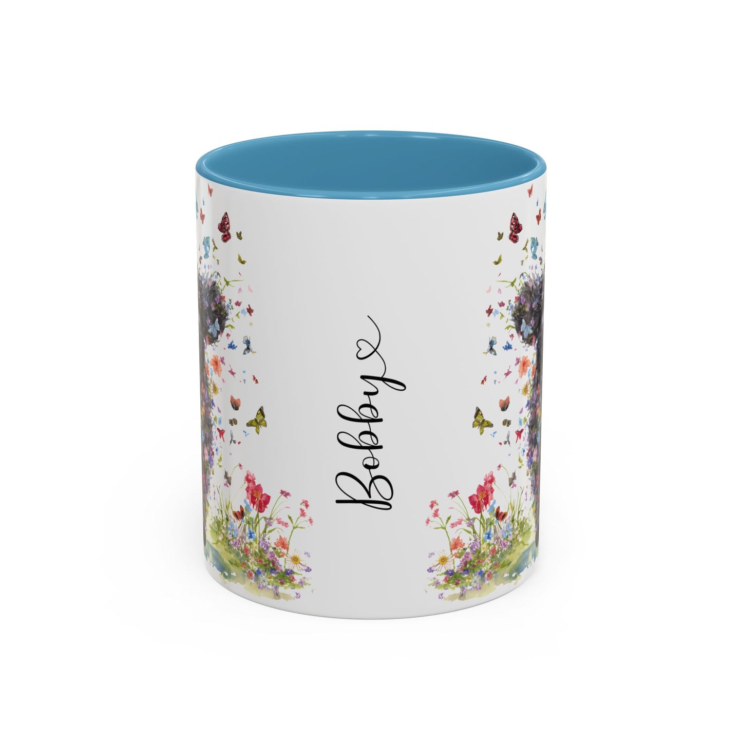 Labradoodle #5 Personalized Accent Mugs, 11oz