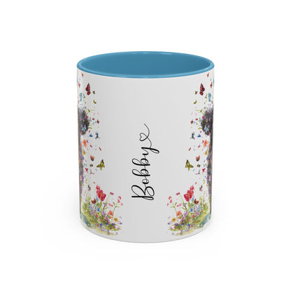 Labradoodle #5 Personalized Accent Mugs, 11oz
