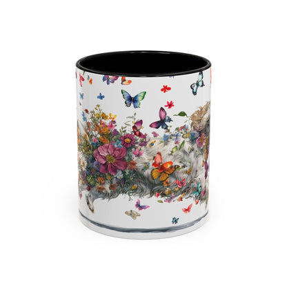 Clumber Spaniel #1 Personalized Accent Mugs, 11oz