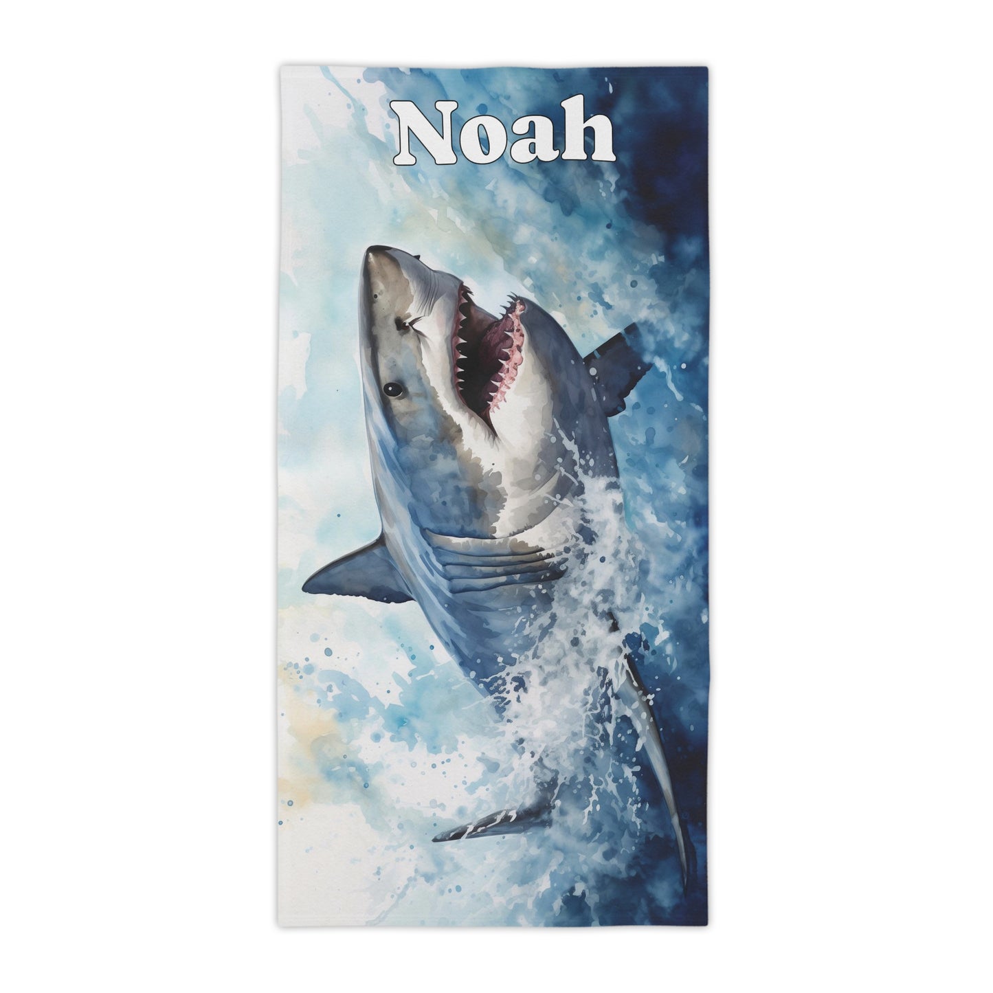 Megalodon #1 Personalised Beach Towels