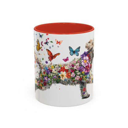 Labradoodle #3 Personalized Accent Mugs, 11oz
