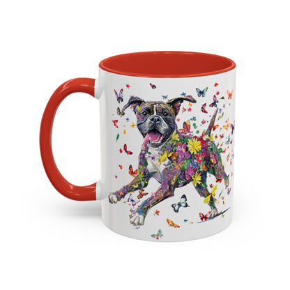 Boxer #2 Personalized Accent Mugs, 11oz