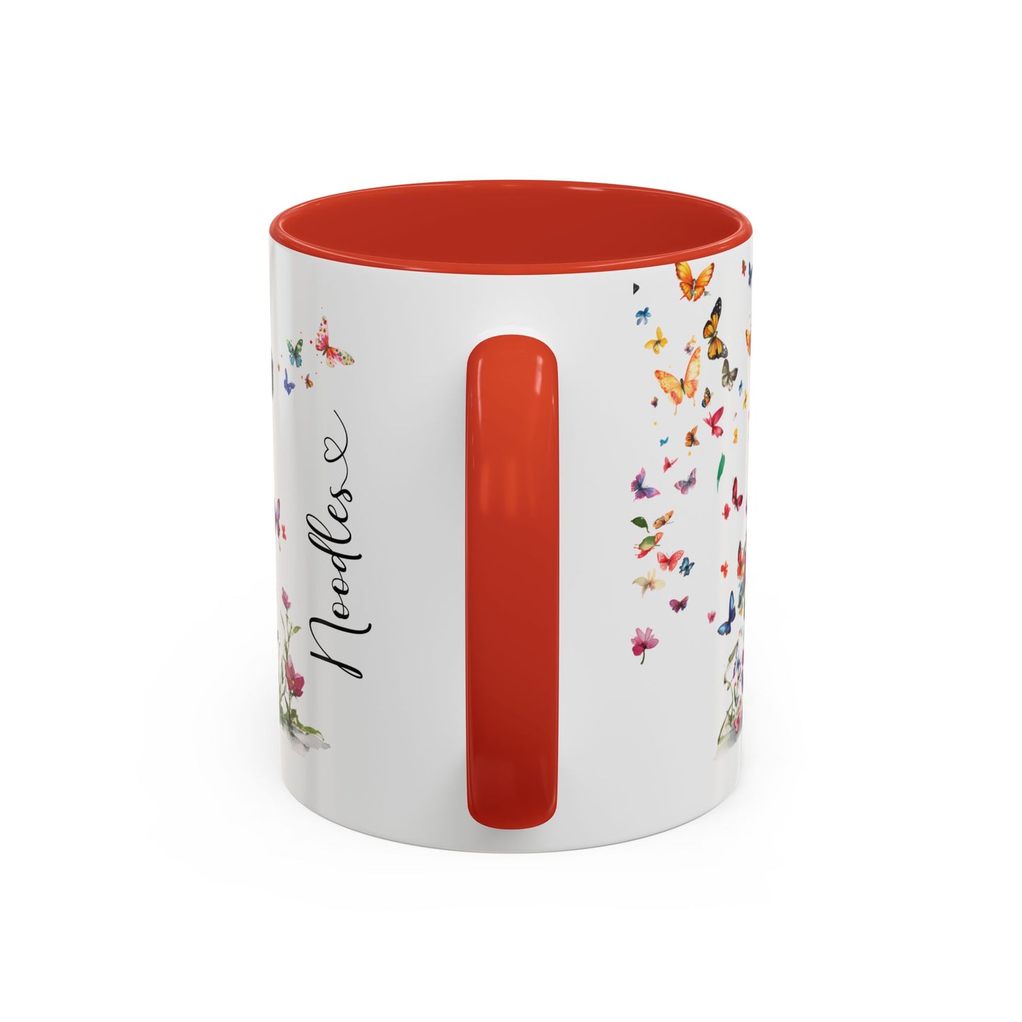 Labradoodle/Groodle #2 floral Personalized Accent Mugs, 11oz