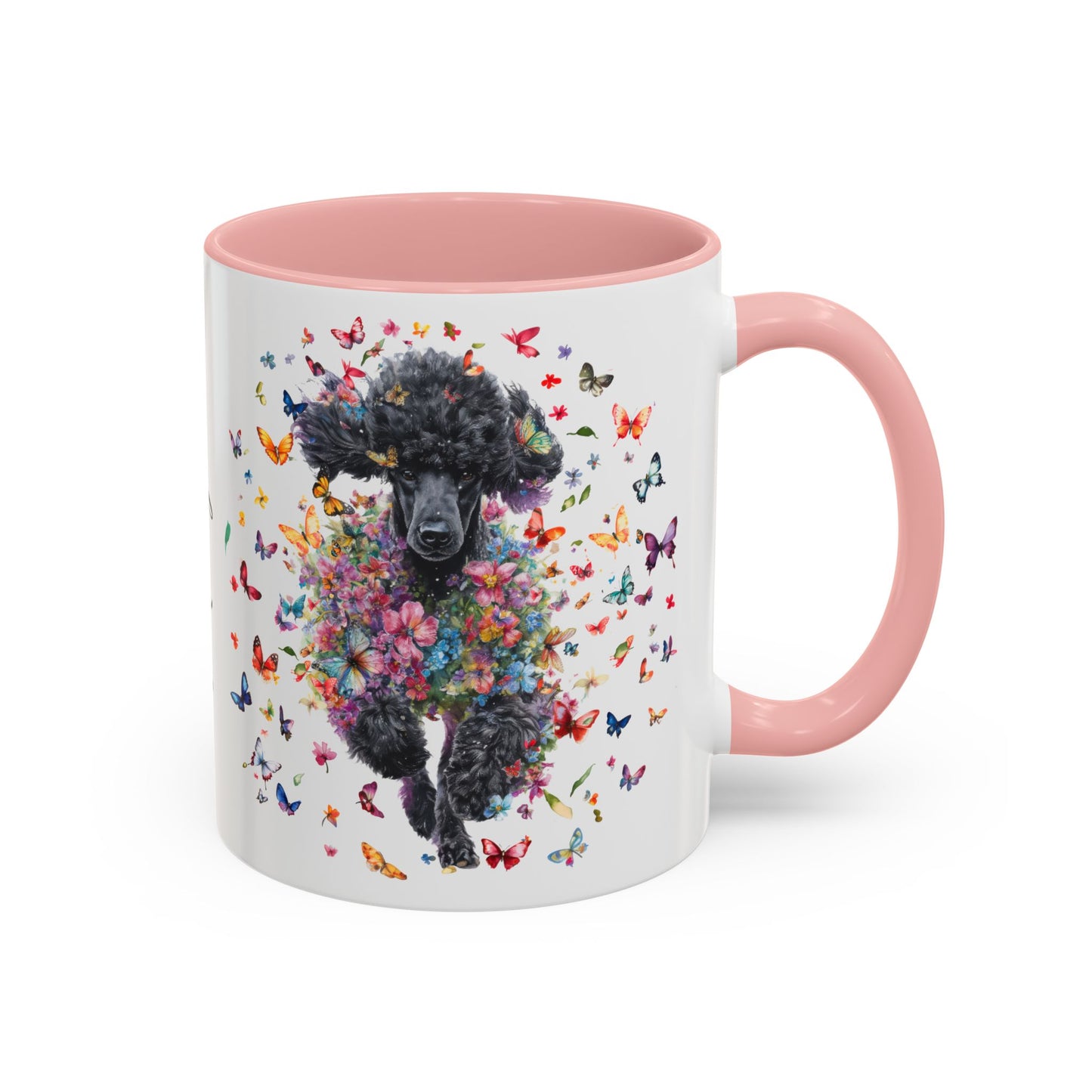 Poodle #5 Personalized Accent Mugs, 11oz