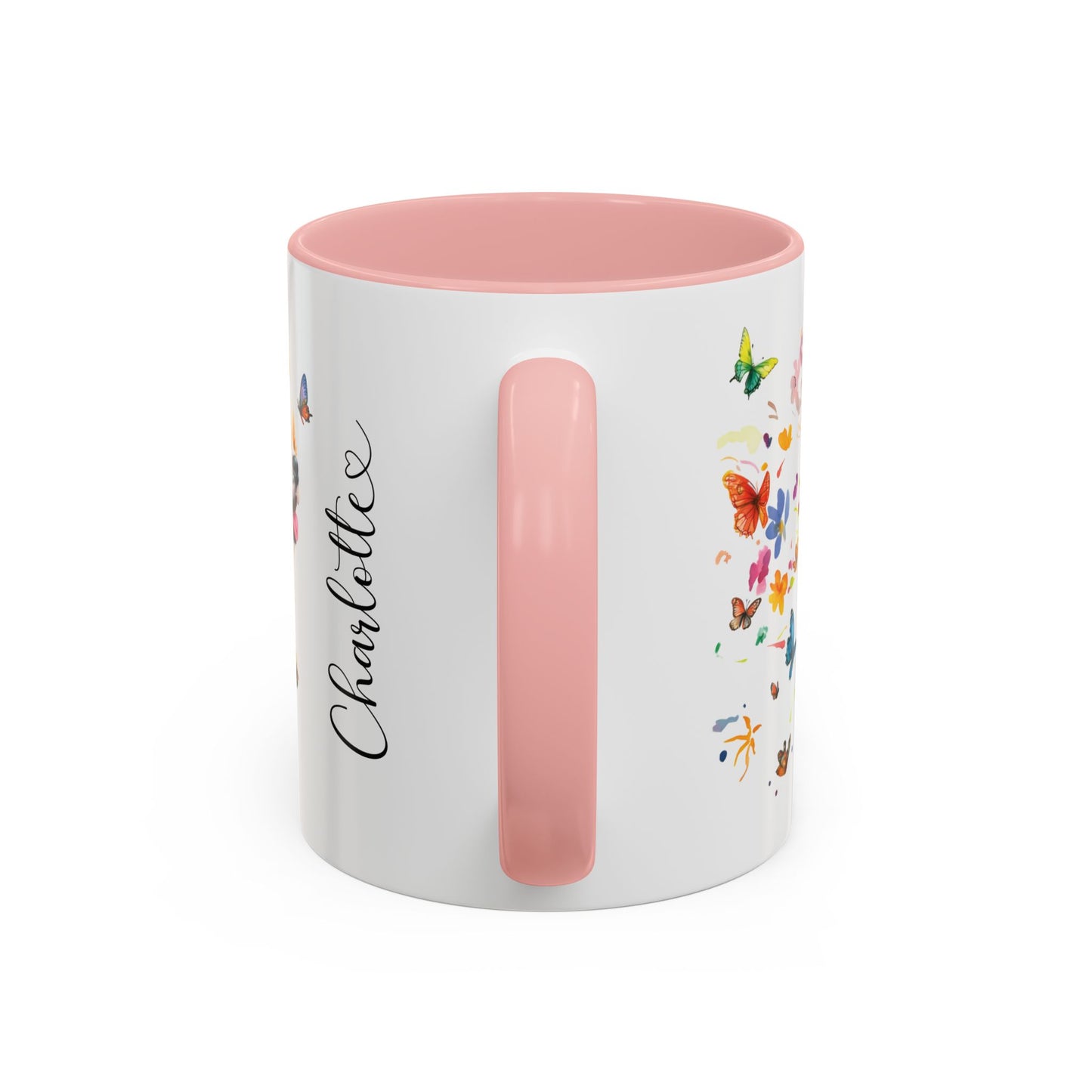 Peekingese Personalized Accent Mugs, 11oz