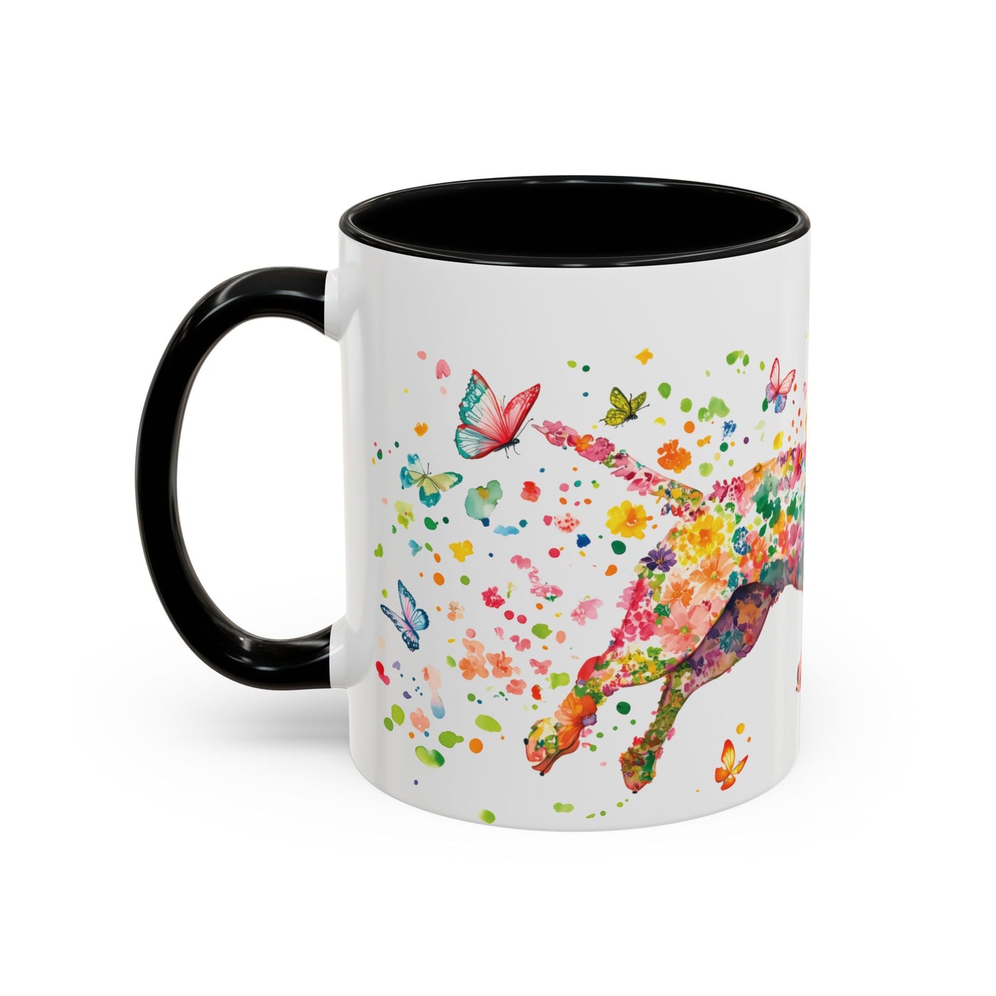 White Boxer Personalized Accent Mugs, 11oz
