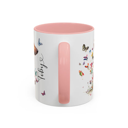 Dachshund #4 Personalized Accent Mugs, 11oz