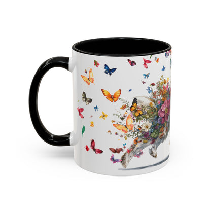 Clumber Spaniel #1 Personalized Accent Mugs, 11oz