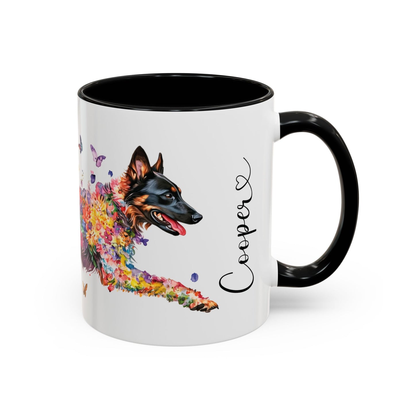 Belgian Tervuren Personalized Accent Mugs, 11oz
