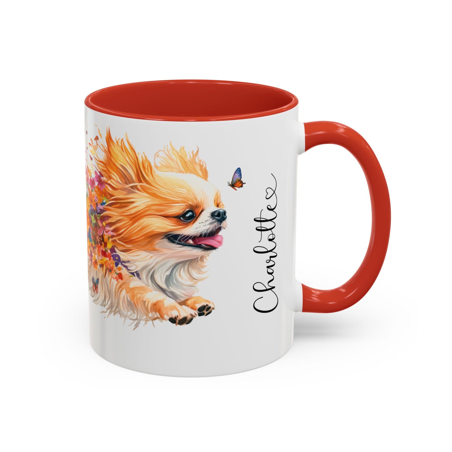 Peekingese Personalized Accent Mugs, 11oz
