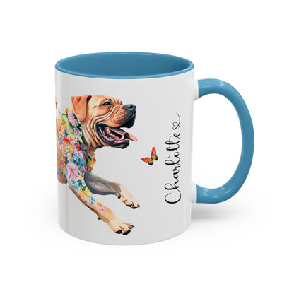 English Mastiff Personalized Accent Mugs, 11oz