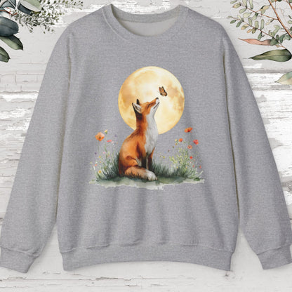 Fox & Butterfly #2 Unisex Sweat Shirt.
