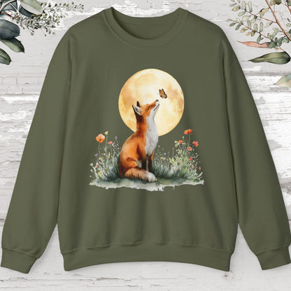 Fox & Butterfly #2 Unisex Sweat Shirt.