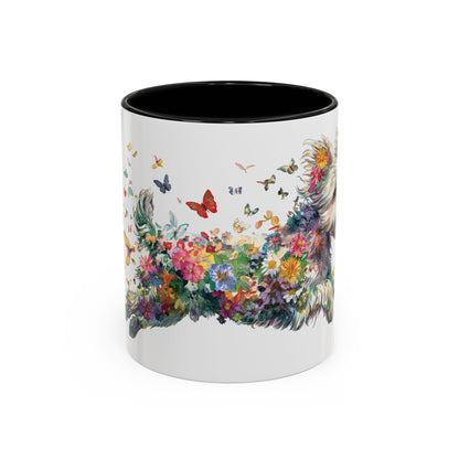 Yorkipoo #1 Personalized Accent Mugs, 11oz