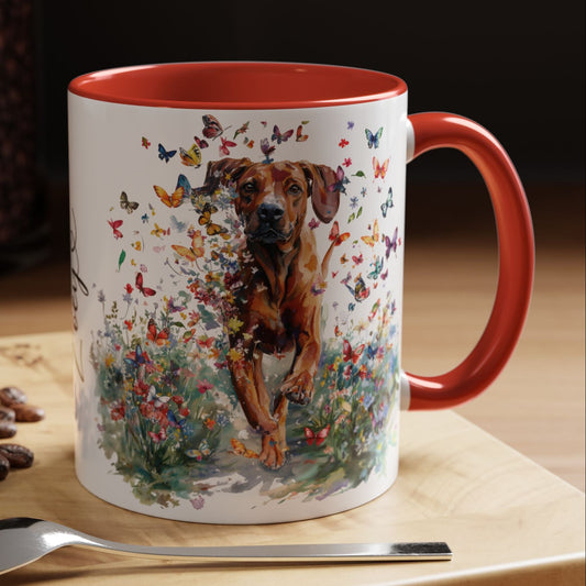 Rhodesian Ridgeback #2 Personalized Accent Mugs, 11oz