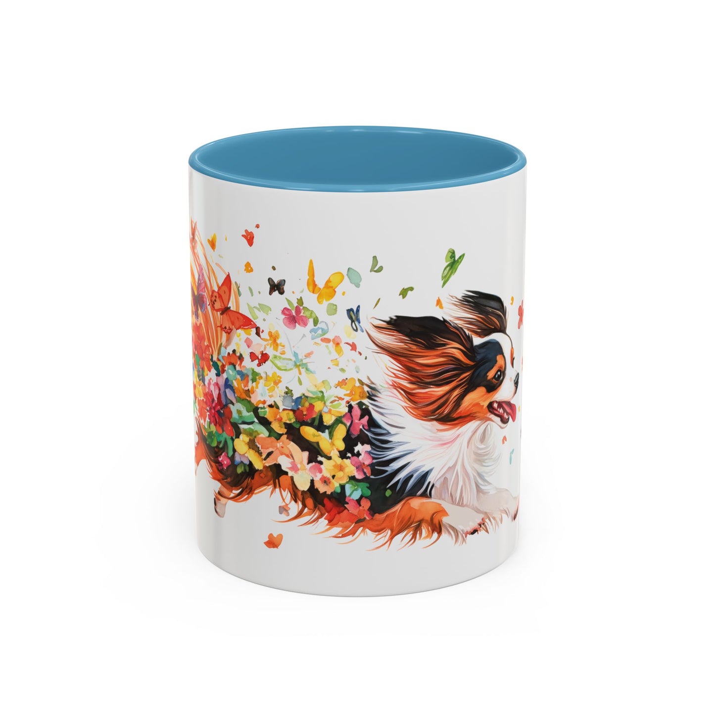 Papillon Personalized Accent Mugs, 11oz