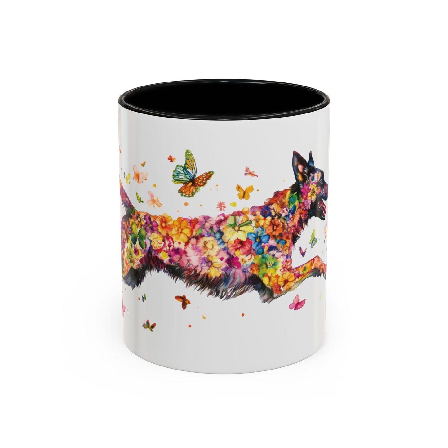 Dutch Shepherd Personalized Accent Mugs, 11oz