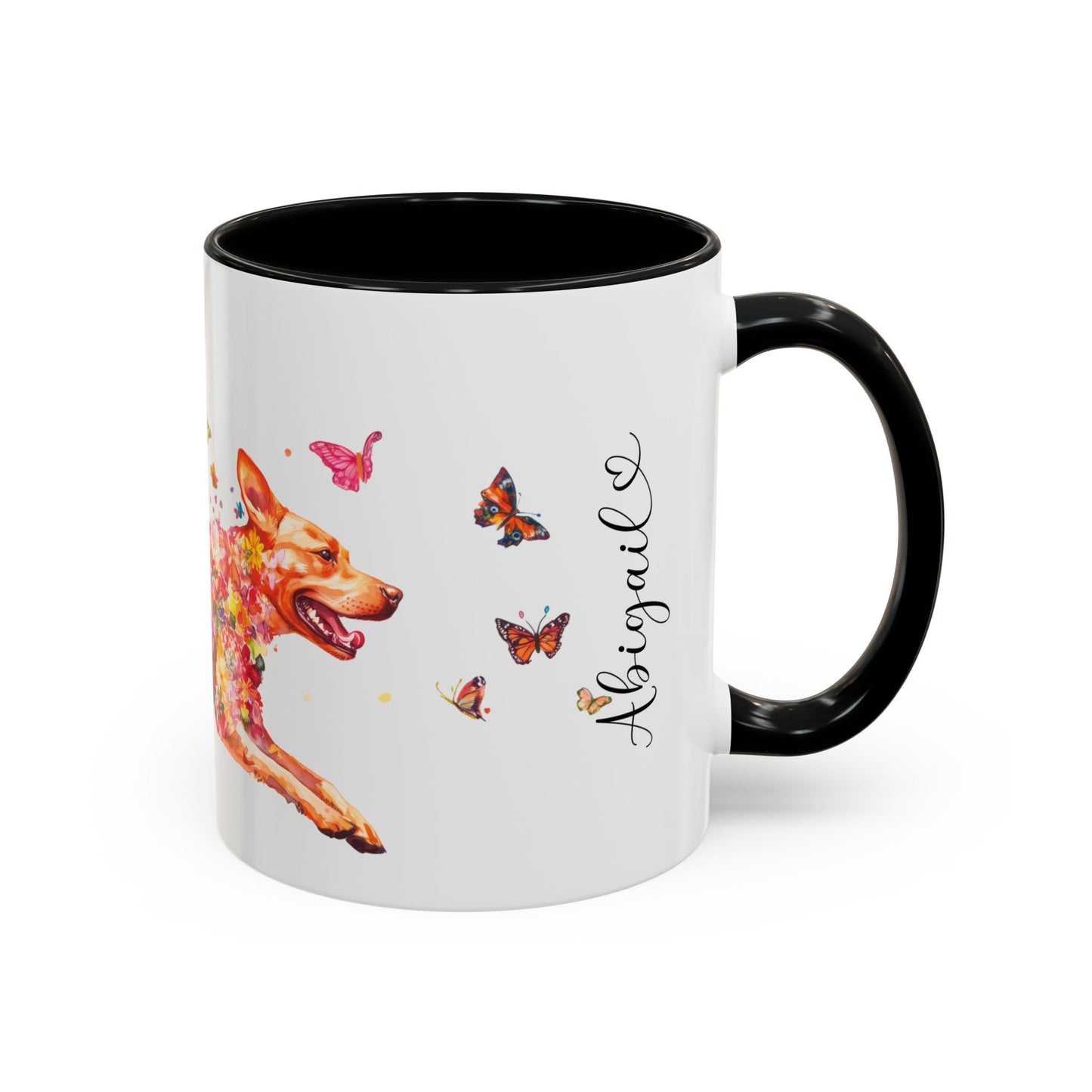 Fox Red Labrador Personalized Accent Mugs, 11oz