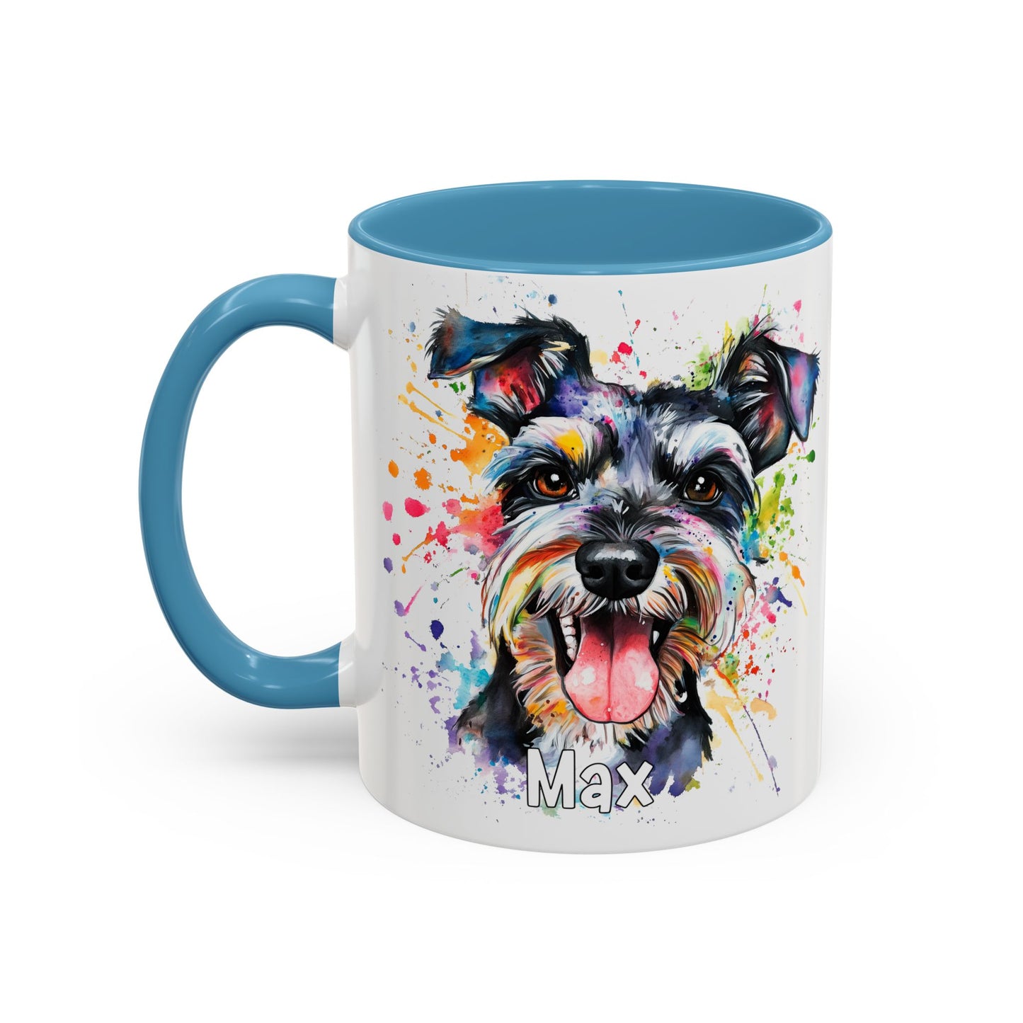 Schnauzer Colourful Personalized Accent Mugs, 11oz