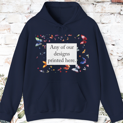 ADULT HOODED SWEATSHIRT - Any of our designs.