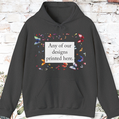 ADULT HOODED SWEATSHIRT - Any of our designs.
