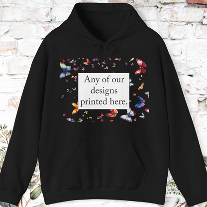 ADULT HOODED SWEATSHIRT - Any of our designs.