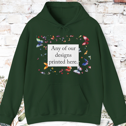 ADULT HOODED SWEATSHIRT - Any of our designs.