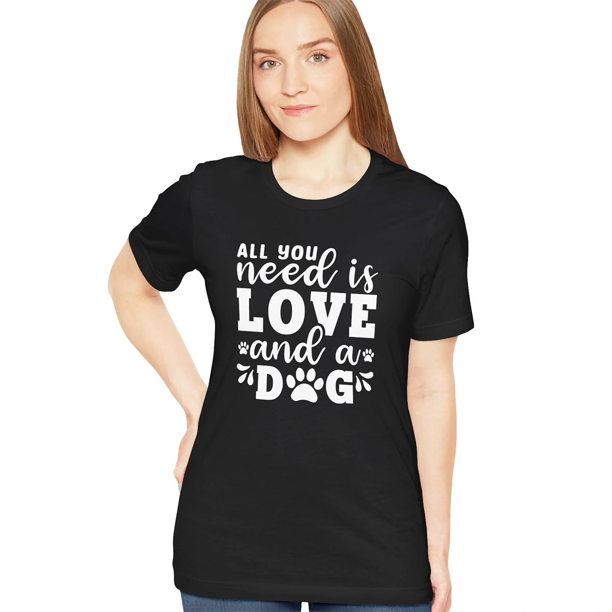 All You Need is Love & a Dog, Unisex T shirt