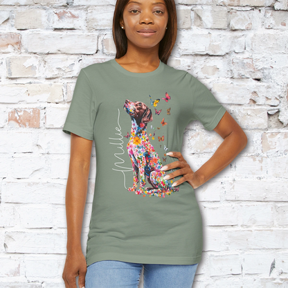American Brittany #4 Floral Personalized T shirt