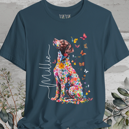 American Brittany #4 Floral Personalized T shirt