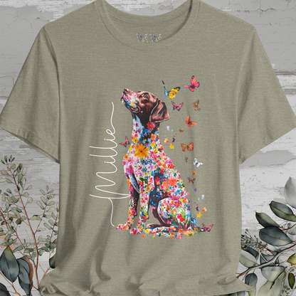 American Brittany #4 Floral Personalized T shirt