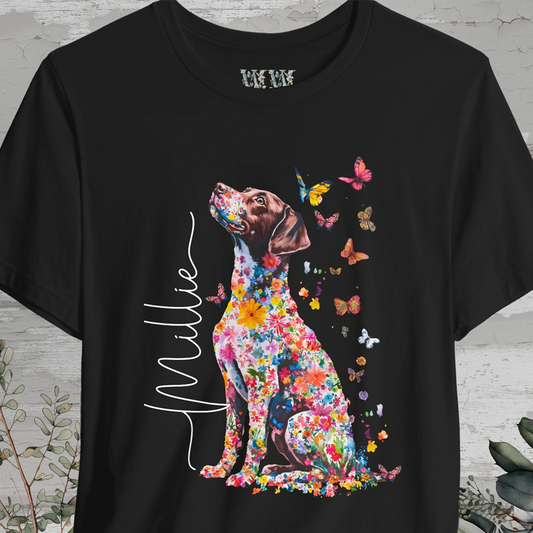American Brittany #4 Floral Personalized T shirt