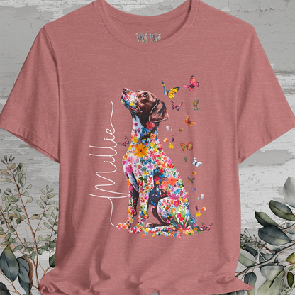 American Brittany #4 Floral Personalized T shirt
