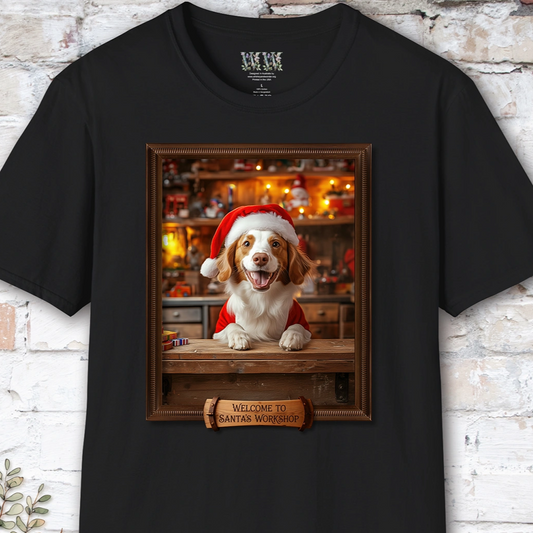 American Brittany Santa's Workshop Unisex T shirt