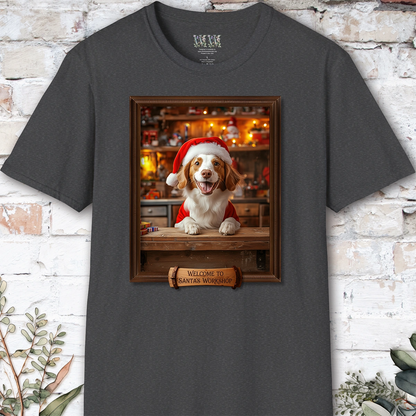 American Brittany Santa's Workshop Unisex T shirt