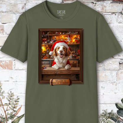 American Brittany Santa's Workshop Unisex T shirt