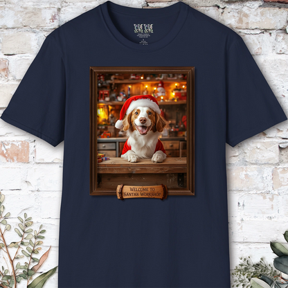 American Brittany Santa's Workshop Unisex T shirt