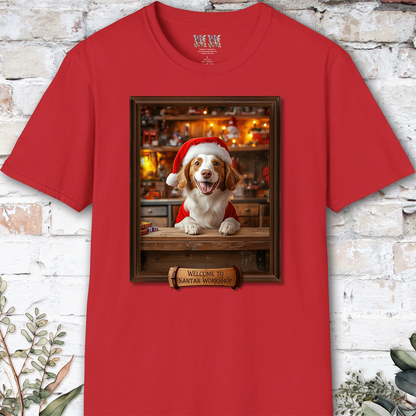 American Brittany Santa's Workshop Unisex T shirt