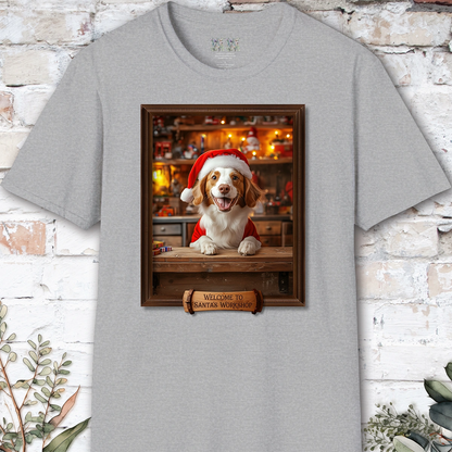 American Brittany Santa's Workshop Unisex T shirt