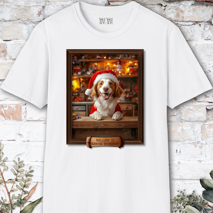 American Brittany Santa's Workshop Unisex T shirt