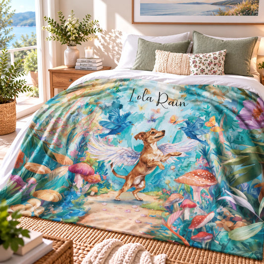 Angel Chiweenie Personalised Blanket