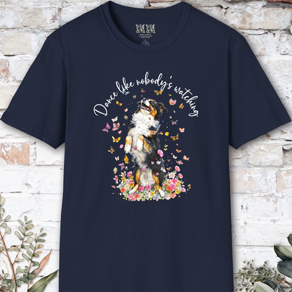Australian Shepherd "Dance like nobody's watching" unisex T shirt