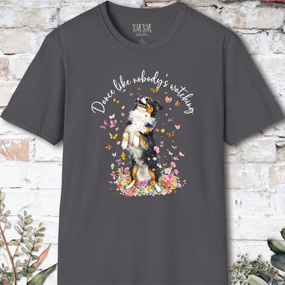 Australian Shepherd "Dance like nobody's watching" unisex T shirt