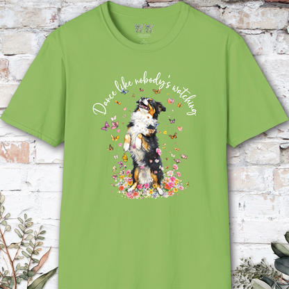 Australian Shepherd "Dance like nobody's watching" unisex T shirt