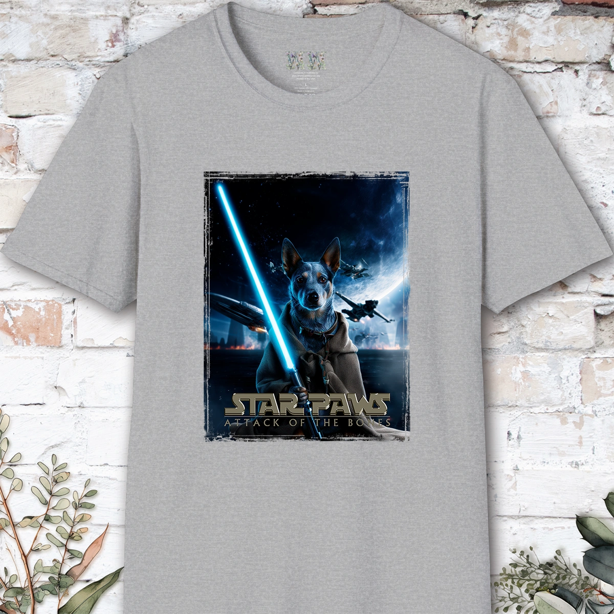 Australian Cattle Dog (Blue Heeler) Star Paws Unisex T shirt