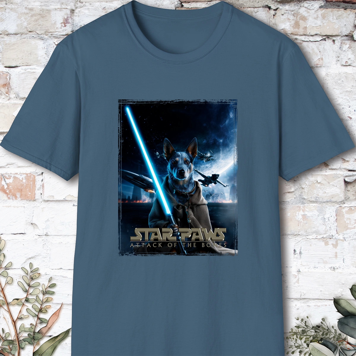Australian Cattle Dog (Blue Heeler) Star Paws Unisex T shirt