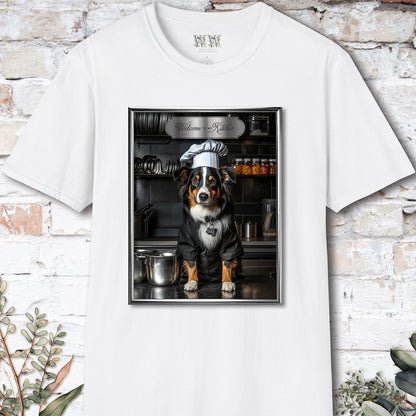 Australian Shepherd Chef Unisex T shirt