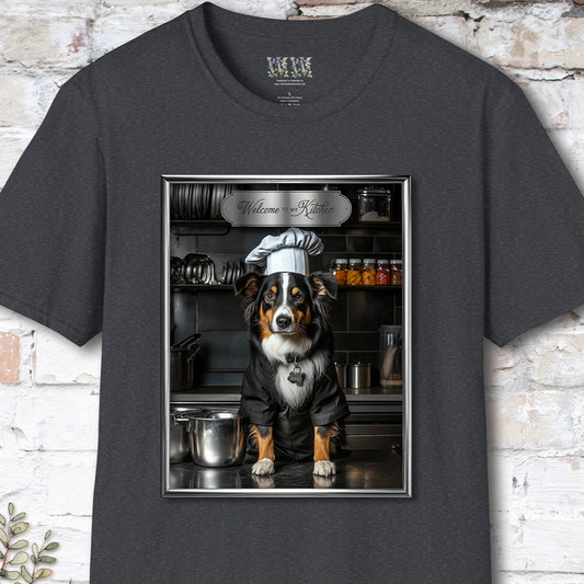 Australian Shepherd Chef Unisex T shirt
