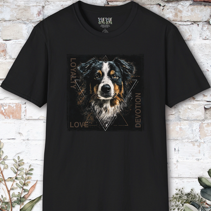 Australian Shepherd Devotion, Loyalty, Love, Devotion unisex T Shirt