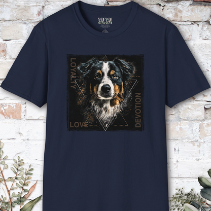 Australian Shepherd Devotion, Loyalty, Love, Devotion unisex T Shirt